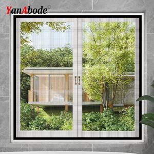 YanAbode 검정색 맞춤형 크기 모기장 창 스크린 메쉬 보이지 않는 얇은 명주 그물 통기성 유리 섬유 모기 및 플라이 스크린