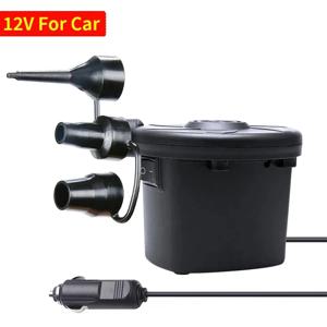 220V/12V 전기 풍선 펌프 자동차 캠핑 구명 부표 보트 쿠션에 대 한 3 개의 노즐과 빠른 공기 충전 압축기