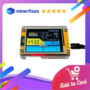 새로운 nerdminer v3 2.8인치 BTC 솔로 복권 Nerd miner 암호화 비트코인 ​​광부 솔로 마이닝 머신