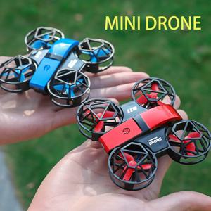 Dowellin D12 드론 미니 원격 제어 항공기 새로운 어린이 장난감 HD 듀얼 카메라 고정 높이 RC Quadcopter 스타터 선물