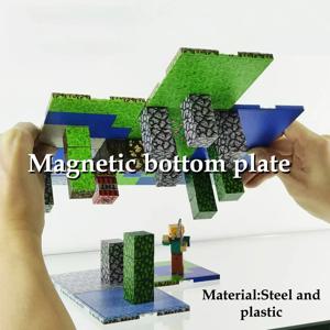 마그네틱베이스 플레이트 다양한 베이스 플레이트 일치 광산 세계 자기 빌딩 블록 소년과 소녀를위한 장난감 DIY 어린이 선물 장난감