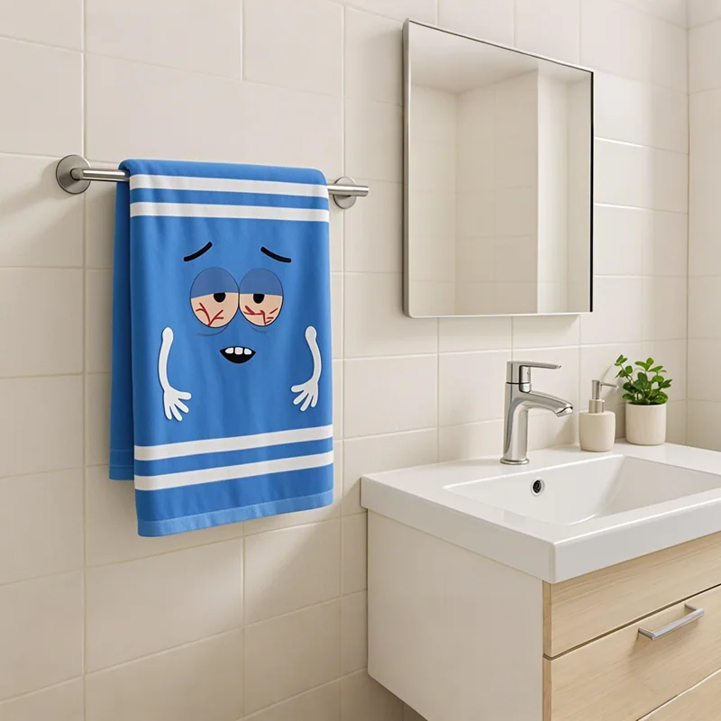 귀여운 CartoonTowelie 핸드 타올 빠른 건조 폴리 에스터 짠 접시 천으로 부엌 욕실에 대한 슈퍼 소프트 판타지 테마 직사각형 수건