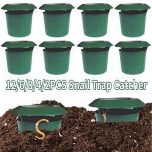 2/4/6/8/12pcs 달팽이 포수 Gintrap 슬러그 케이지 친환경 슬러그 하우스 재사용 가능한 해충 미끼 스테이션 도구 정원 농장 수호자