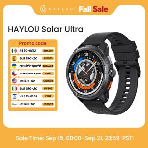 HAYLOU Solar Ultra GPS 스마트워치 1.6인치 AMOLED 디스플레이 5ATM 방수 내장 GPS 블루투스 전화 통화 스포츠 스마트워치