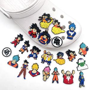 Crocs에 대 한 22pcs 드래곤 볼 시리즈 구두 매력 DIY 구두 장식 샌들에 대 한 구두 액세서리 장식 어린이 선물