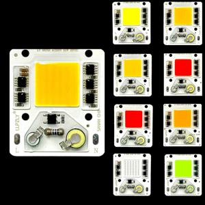 50W COB 광원 AC 220V 스마트 IC 필요 없음 드라이버 DIY 홍수 빛 COB LED 칩 램프 야외 조명에 대 한 LED 전구 스포트라이트