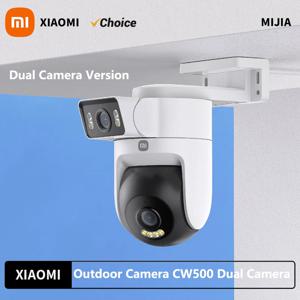 2025 신형 샤오미 야외 CW500 듀얼 카메라 버전 IP66 보안 CCTV AI 감지 풀컬러 야간 투시 스마트 홈