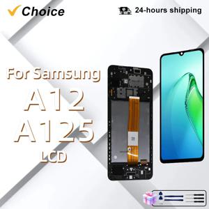 삼성 갤럭시 A12 LCD 디스플레이 A125 터치 스크린 SM-A125F LCD SM-A125M 디스플레이 교체 부품에 대한 선택 품질 6.5 