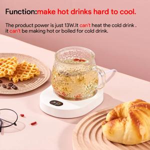 커피, 우유, 차, 물용 컵 워머, 온도 조절식, DC 5V USB 가열 패드, 머그컵 히터, 가정 및 사무실 책상용