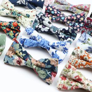 새로운 다채로운 꽃 나비 넥타이 어린이를위한 패션 코튼 인쇄 Bowtie 넥타이 Chlidren 소년 웨딩 파티 정장 나비 Cravats