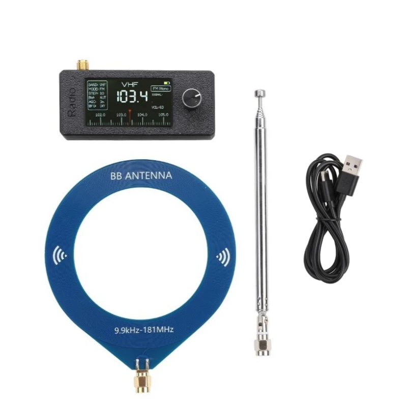 업데이트된 버전 ATS-mini V2 0.5-108MHz SI4732 미니 라디오 포켓 SSB 라디오(2pcs 안테나 포함) FM/AM 모든 밴드 ESP32 라디오 수신기