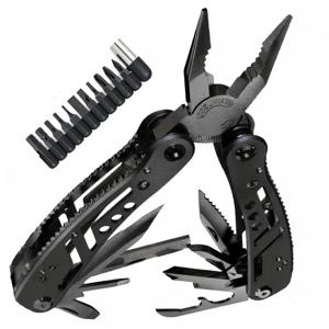스테인리스 스틸 24 in 1 멀티툴 커터 스크루드라이버 휴대용 캠핑 사냥 야외 선물 고품질 접이식 도구 남성용