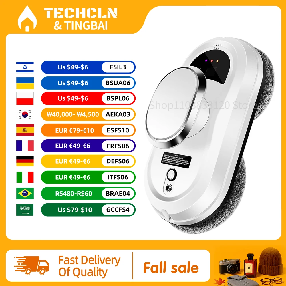 창 진공 청소 로봇 스마트 창 유리 세탁기 전기 유리 Limpiacristale 원격 제어 자동 창 클리너