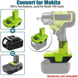 Ryobi 전동 공구용 배터리 어댑터, Makita18 V 배터리로 변환