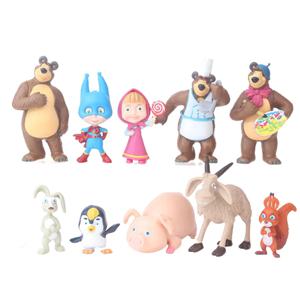 마샤 피규어 장난감, 마스 베어 인형, 어린이용 10 개 세트