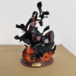 나루토 애니메이션 피규어 우치하 이타치 Pvc 액션 피규어 장난감 나루토 Shippuden 우치하 이타치와 까마귀 컬렉션 모델 장난감 25cm