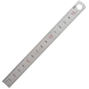 Deli-스테인레스 스틸 스트레이트 눈금자 15cm, 예술가, 학생 문구 선물, 사무실, 학교 용품