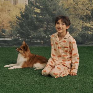 [롯데백화점]아동 G009 뉴욕핫도그 긴소매 파자마 세트 OR25FKGEG009