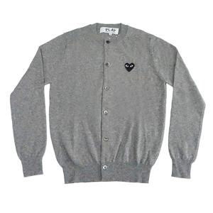 플레이  블랙 하트 니트 가디건 그레이 AX N023 051 2