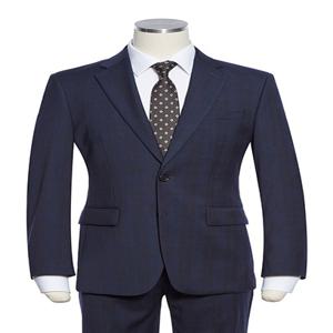 4번. [정상가 426,000원] F/W 프리미엄 울혼방 쉐도우 멀티체크 네이비수트 RPCMSJ13A