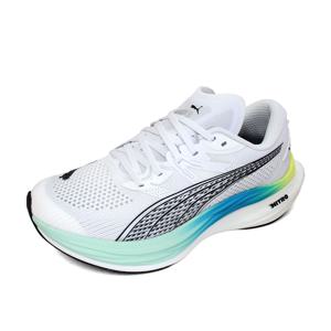 PUMA 디비에이트 나이트로3 와이드 슈퍼트레이너 카본화 남성 러닝화 마라톤화 런닝화 화이트민트 378449-07
