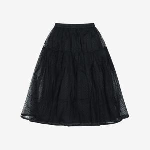 [정상가139,000원]도트샤롱스커트BKSAB2311