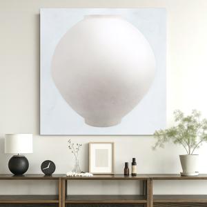 Serene 달항아리 캔버스 액자 거실 집들이 신혼 선물_중대형 25호[65.1x65.1cm]