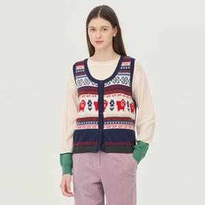 [본사] 양 자카드 니트 베스트_BAKV50461NY