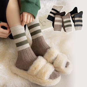 5켤레+5켤레 데니아 골지 니트 장목 무압박 삭스 긴양말