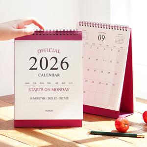 2026 오피셜 월요일부터 시작하는 탁상 달력 (데스크 캘린더) 학기 일정관리 교직원 교무수첩 회사생활