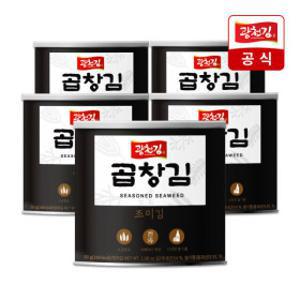 (신선집중) 광천김  곱창캔김 30g x 5개 / 1캔당 54매입
