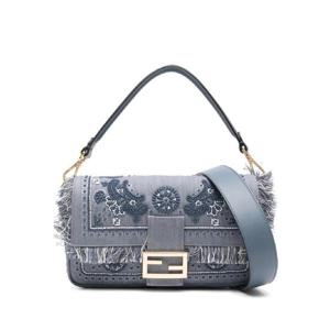 25 FW 펜디 바게트 데님 숄더 백 8BR600AUT7 TP439091906