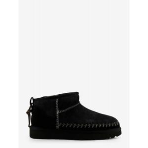 [UGG] 라프리마 여성 부츠 W 클래식 울트라 미니 Biarritz 스웨이드 앵클 1171538 BLK 블랙 /12