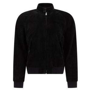 프라다  남성 스웨이드 봄버 자켓 UPW524158G BLACK BPG