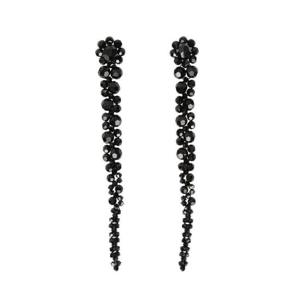 Simone Rocha Loral 비즈 드롭 이어링 ERG120903 JET TP934505299