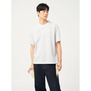 [빈폴멘] 레이어드 라운드 반소매 티셔츠  아이보리 (BC5342C110)
