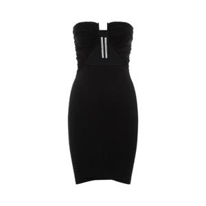 Rick Owens 스트랩리스 주름 장식 컷아웃 미니 드레스 RP02D3530JN 09BLACK TP944415740