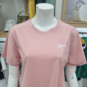 [루이까스텔]여성 아이루카 무지 기본 라운드냉감티셔츠7FDTS406