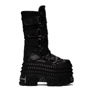 25 FW 베트멍 남성 블랙 New Rock 타워 부츠 242669M222003