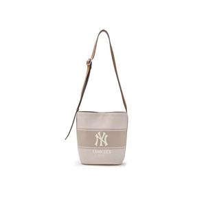 MLB  (3ABMB015N-50CRS) 공용 바시티 레터링 캔버스 버킷백