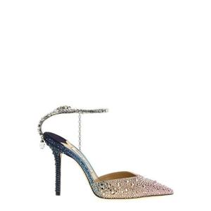 Jimmy Choo Saeda 100 발목 끈 펌프스 SAEDA100ZPJ SUNRISEMIXCRYSTAL TP934615310