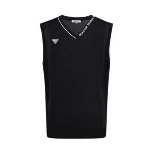 마스터바니에디션 남성 메쉬 로고 니트 베스트(411E2SV701)