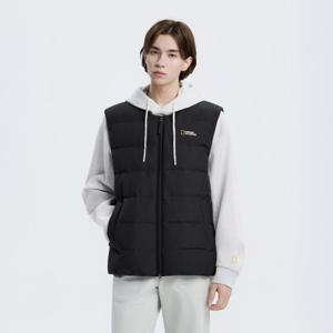[3만원 할인] N254UDV920 헤론 U넥 경량 구스다운 베스트 BLACK
