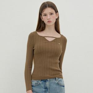[올리브데올리브]하트넥 골지 풀오버 OK5AP825