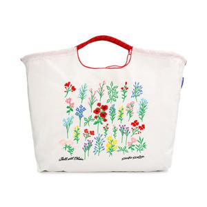 볼앤체인 화이트 S.플라워 라지 에코백 32310204 S.Flower