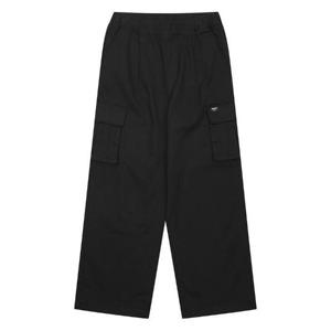 소이주니어 세이브존03 와이드 카고 스트링 면바지 24F5252-BK