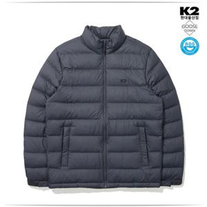 K2 양말증정 KMU245931A 남성 심플 경량 구스다운 퀄팅자켓