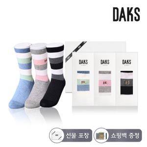 닥스양말 숙녀 면장목 굵은링글 3족세트 DK24401