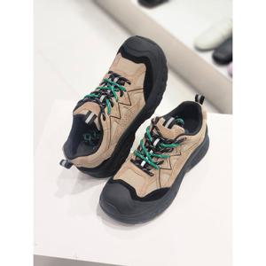 [무크] 여성 천연 소가죽 캐주얼 스니커즈 4cm Q22352IE