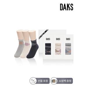 닥스양말 숙녀 단목 루렉스투톤아가일3족세트 25487